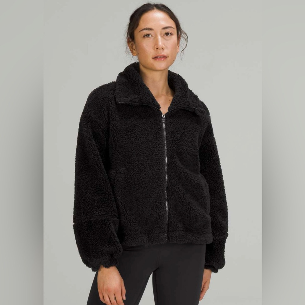 Lululemon Cinchable Fleece Zip Up Jacket- Size 2 NWOT